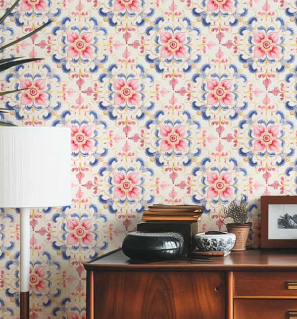 Wallpaper - Floral Renaissance Retro